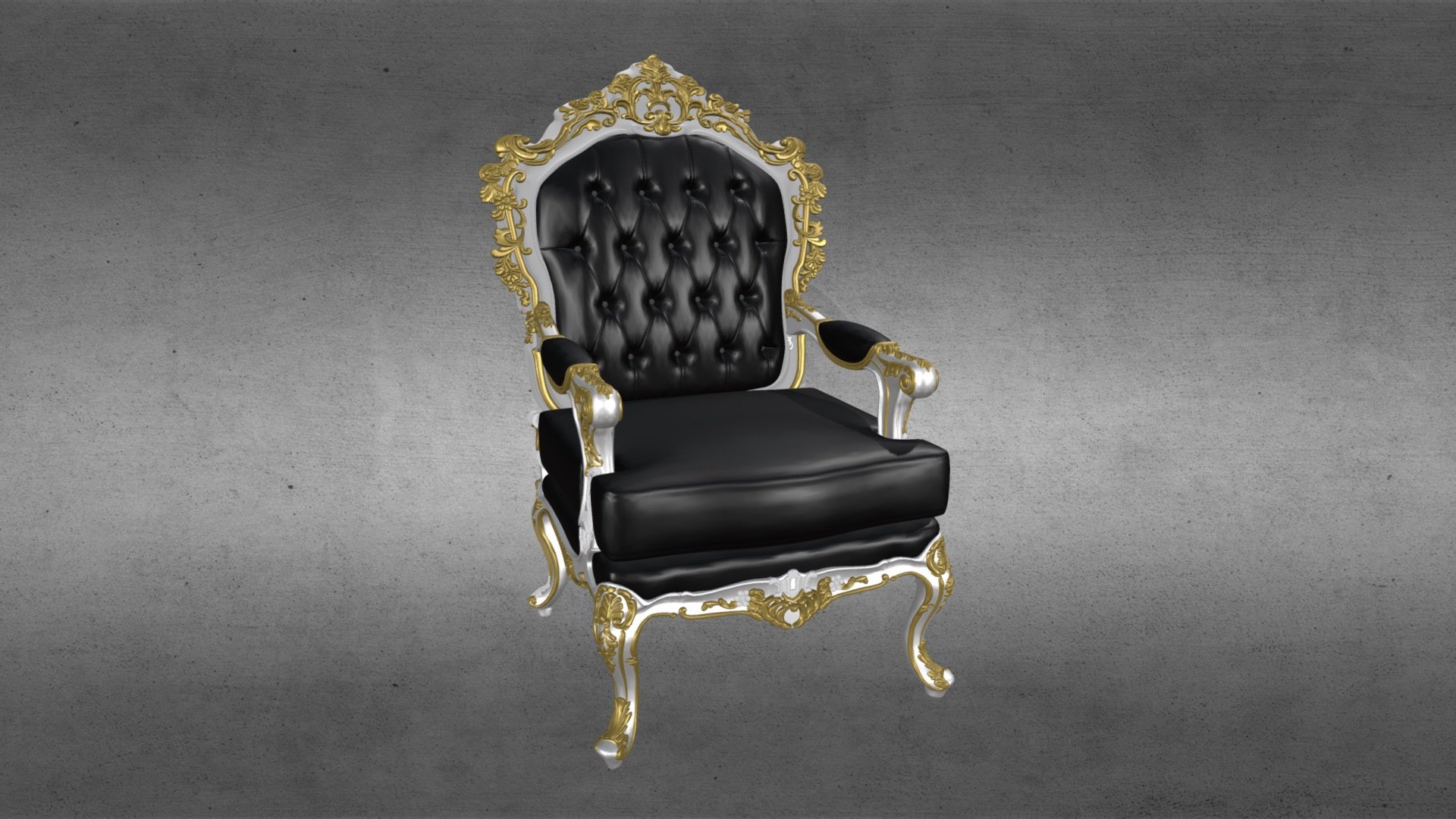 Classical chair - 3D model by llllline 3d model