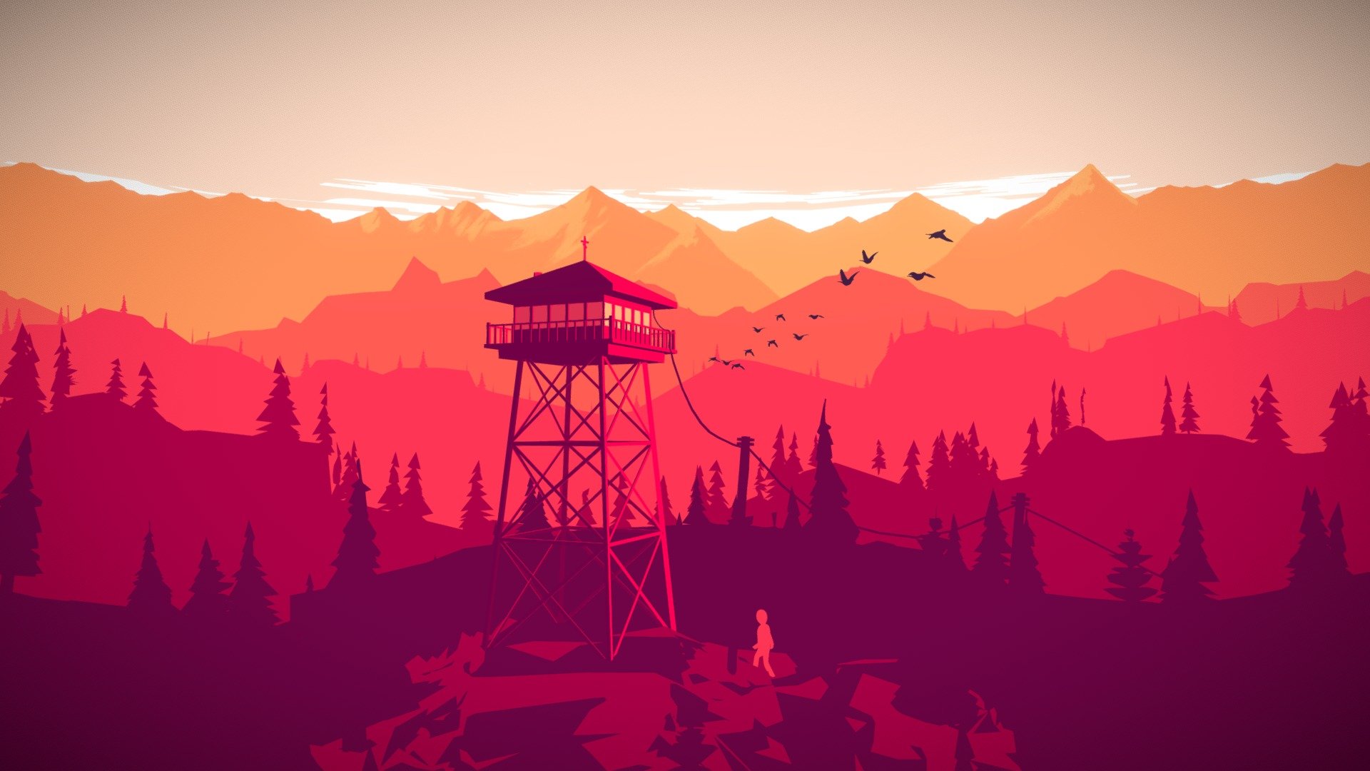 A piece of fan art I did while I am awaiting the upcoming release of Firewatch, by Campo Santo. 
Original Concept art by Olly Moss can be seen at:
www.firewatchgame.com

You can also see my Sketchfab Artist Spotlight Tutorial here:
sketchfab.com/blogs/community/art-spotlight-firewatch-fan-art - Firewatch Fan Art - Buy Royalty Free 3D model by tzeshi (@timvizesi) 3d model