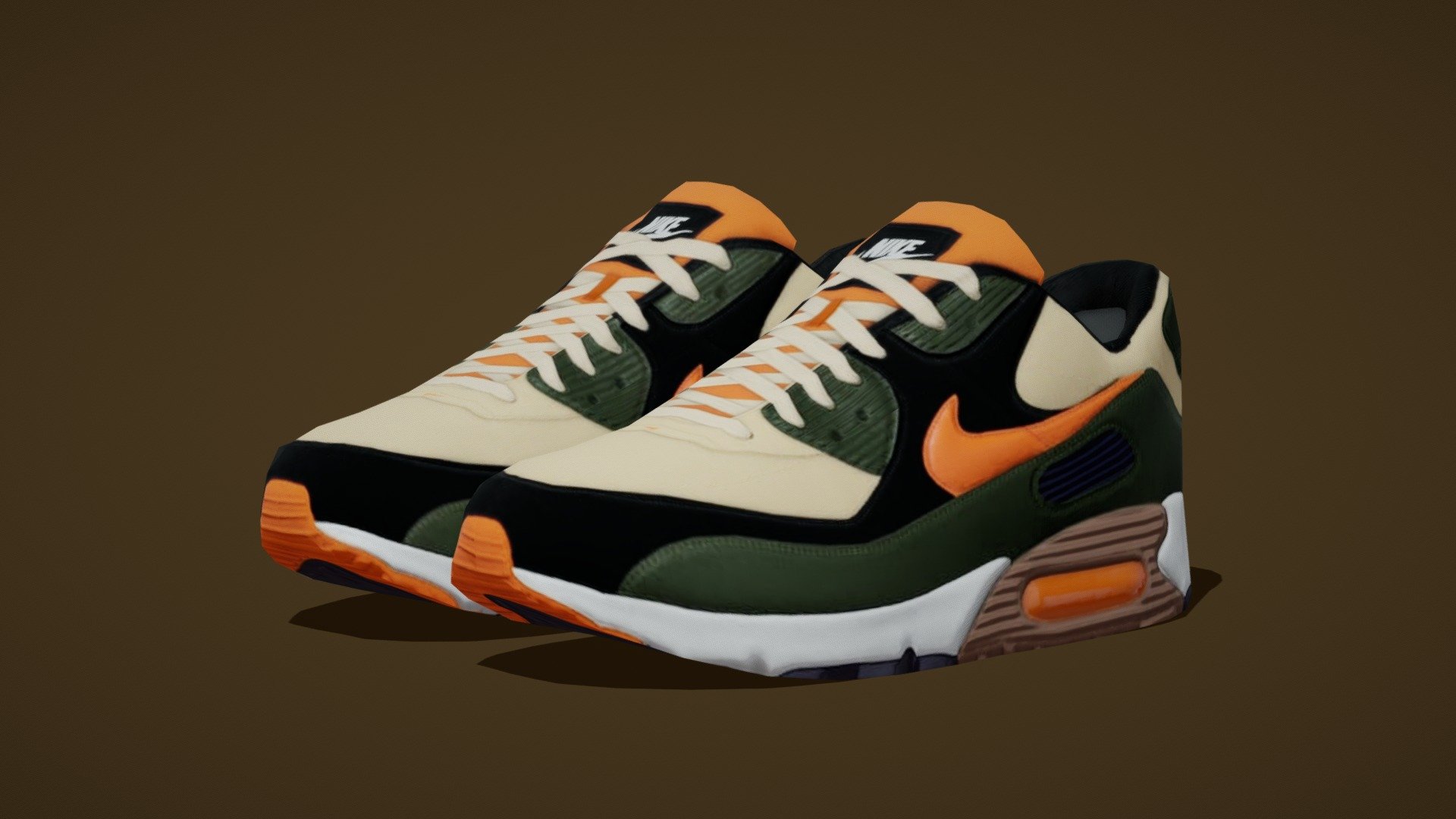 Airmax NIKE Shoes model in very low poly style.

GLB File size under 400 kb

Model : Poly Count - 1328 Tris.

Texture : 1k resolution.

Best suitable for Metaverse projects.

Pack of 10 : https://skfb.ly/oQuKA

Highpoly Model : https://skfb.ly/oxPCR - Airmax - Nike Shoes 06 - Very Low Poly - Buy Royalty Free 3D model by 5th Dimension (@5th-Dimension) 3d model