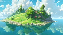 HDRI Cartoon Panoramas Megapack Vol.1 trees, tree, virtual, plant, sky, landscape, vr, equirectangular, hdri, hdr, 360-degree-panorama, backdrop, virtual-reality, skydome, cartoon, stylized, createdwithai, skysphere