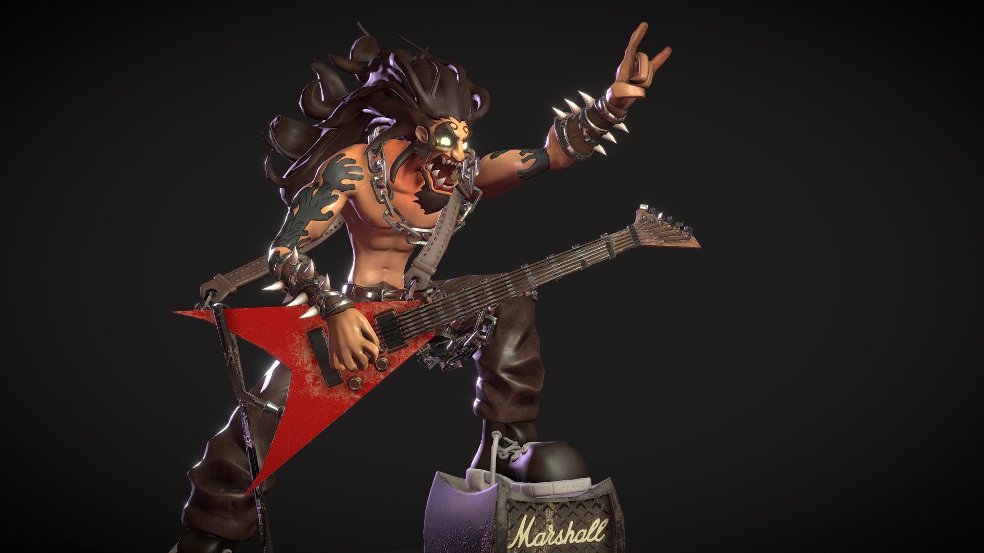 My 3D iteration of Johannes Helgeson's Mangy Dog!
Heavy metal never dies!

Made with 3Dsmax, Zbrush and Substance painter

Orginal artwork: https://www.artstation.com/artwork/lNzZG

 - Johannes Helgeson's Mangy Dog - CDC Heavy Metal - 3D model by Lorenzo de Vries (@basshunt3r) 3d model