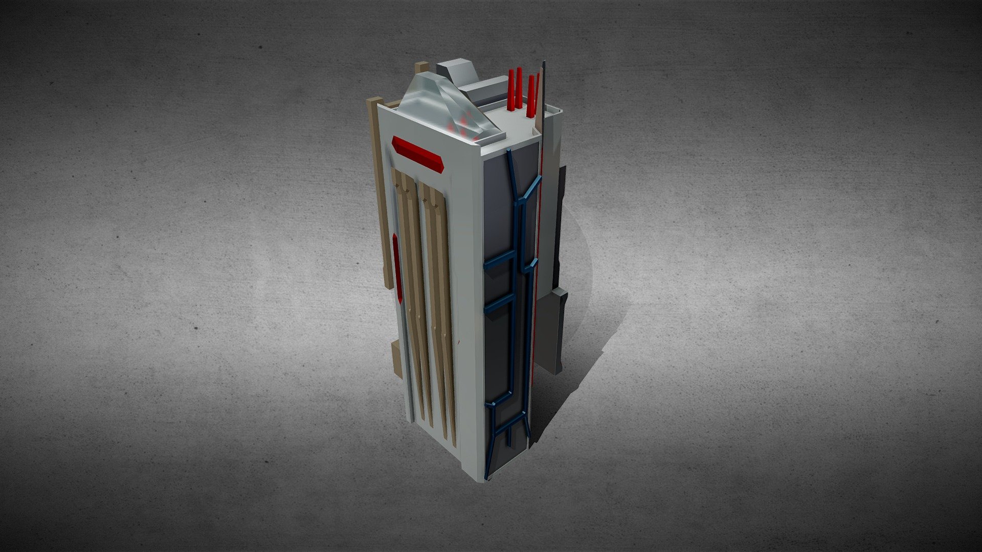 SciFi Building_23 - SciFi Building_23 - Buy Royalty Free 3D model by TankStorm 3d model