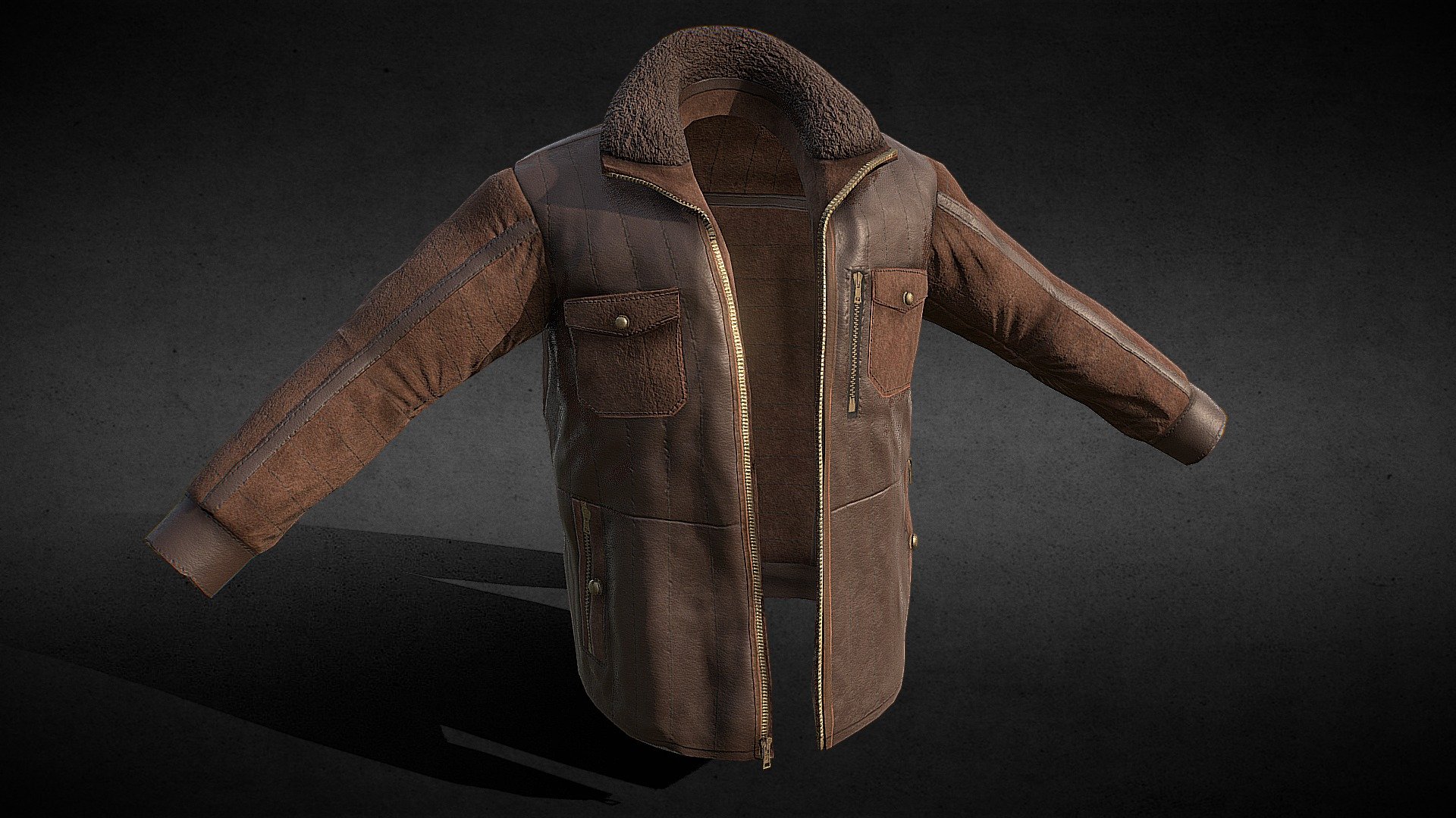 Leather Jacket - 3D model by ARScheske 3d model
