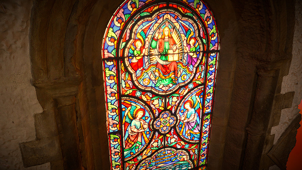 86 photos taken on a Sony RX100 M3 (Raw 4k) then processed with Agisoft Photoscan - Stained Glass Window - 3D model by Paul (@paul3uk) 3d model