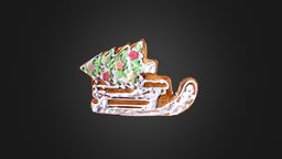 Gingerbread Sled (LowPoly)