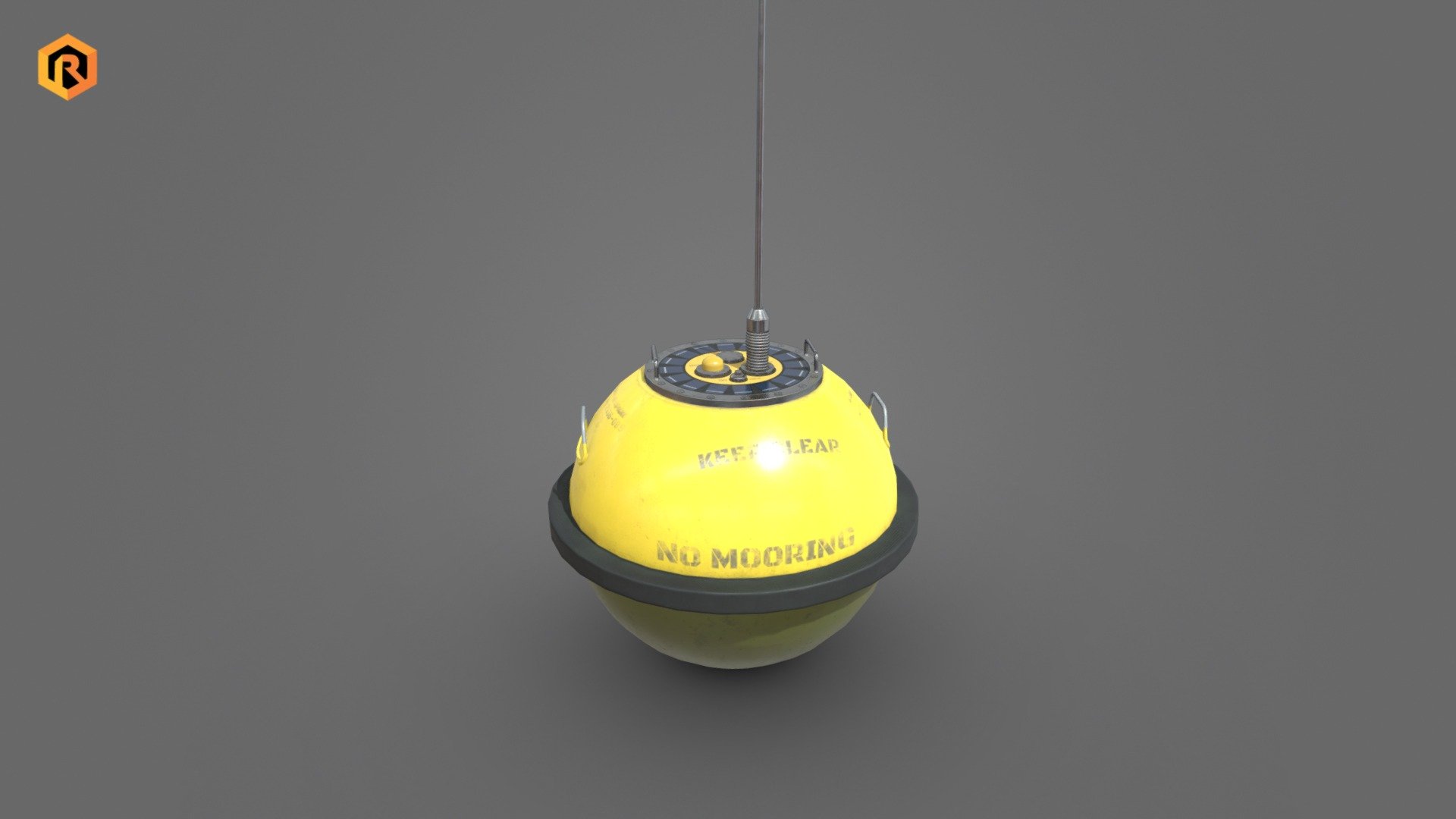 Low-poly PBR 3D model of Wave Measurement Buoy.

This object is best for use in games and other real-time applications such as Unity or Unreal Engine. 

It can also be rendered in Blender (ex Cycles) or Vray as the model is equipped with all required textures.   

Technical details:  


4096 PBR Texture Set (Albedo, Metallic, Smoothness, Normal, AO)
2928 Triangles
2133  Vertices
Model is one mesh
Pivot points are correctly placed
Model scaled to approximate real world size  
All nodes, materials and textures are appropriately named
Lot of additional file formats included (Blender, Unity, Maya etc.)

More file formats are available in additional zip file on product page !  

Please feel free to contact me if you have any questions or need support for this asset 3d model