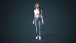 Facial & Body Animated Casual_F_0030 people, 3d-scan, photorealistic, rig, 3dscanning, woman, 3dpeople, iclone, reallusion, cc-character, rigged-character, facial-rig, facial-expressions, character, girl, game, scan, 3dscan, female, animation, animated, rigged, autorig, actorcore, accurig, noai