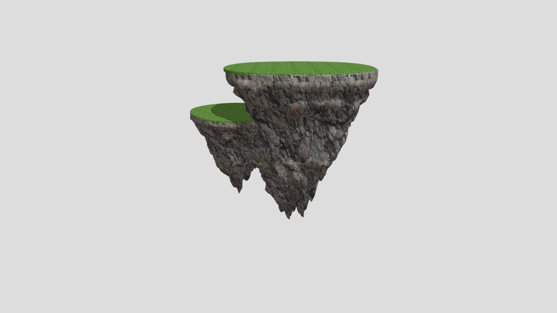 Floating Island Exp2 Green - Download Free 3D model by annaeregina69 3d model