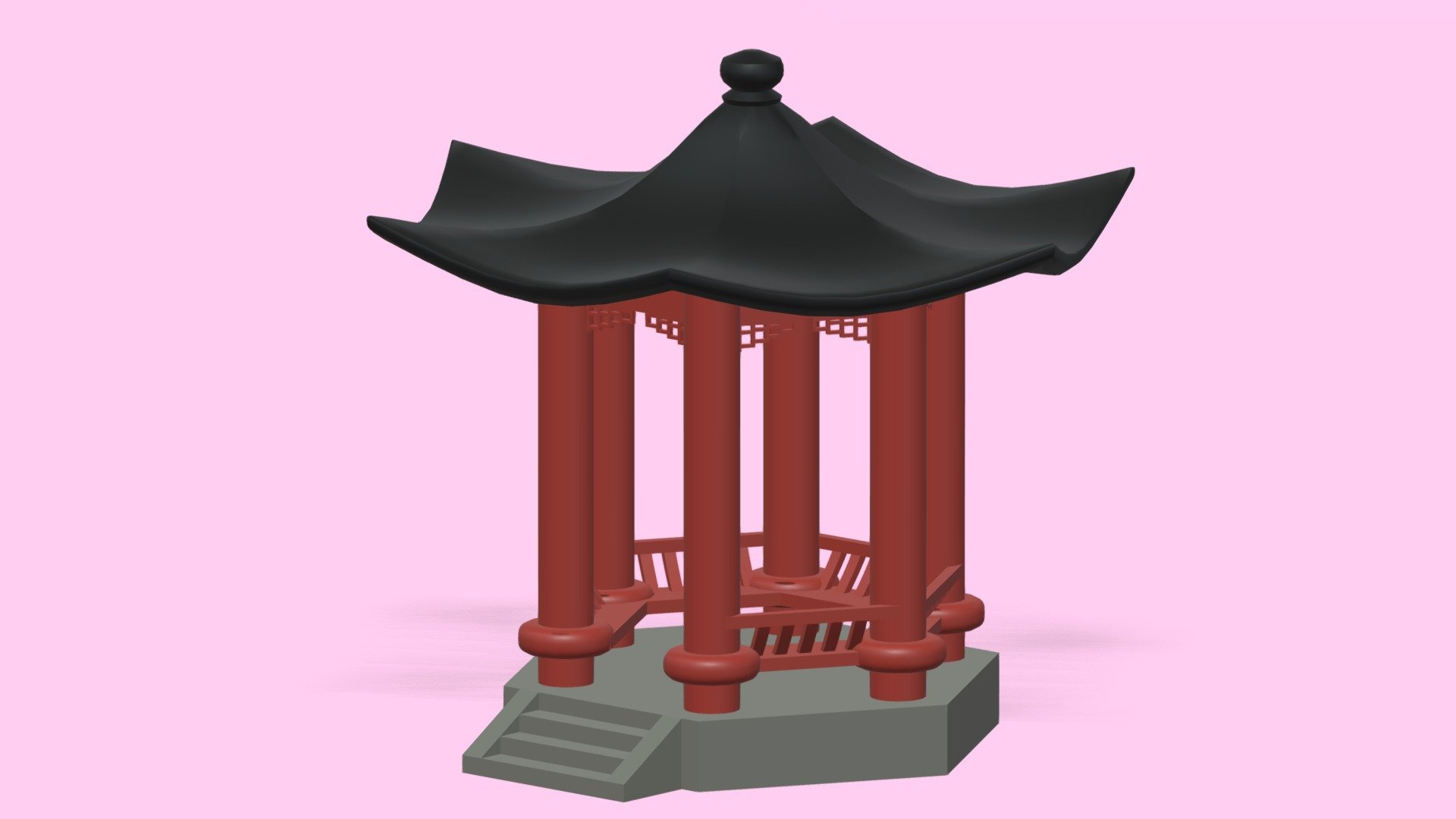 -Cartoon Chinese Pavilion.

-This product contains 1 object.

-Total Vertices: 5,164 , Polygons: 4,523.

-This product was created in Blender 2.8.

-Formats: blend, fbx, obj, c4d, dae, abc, stl, glb, unitypackage.

-We hope you enjoy this model.

-Thank you 3d model