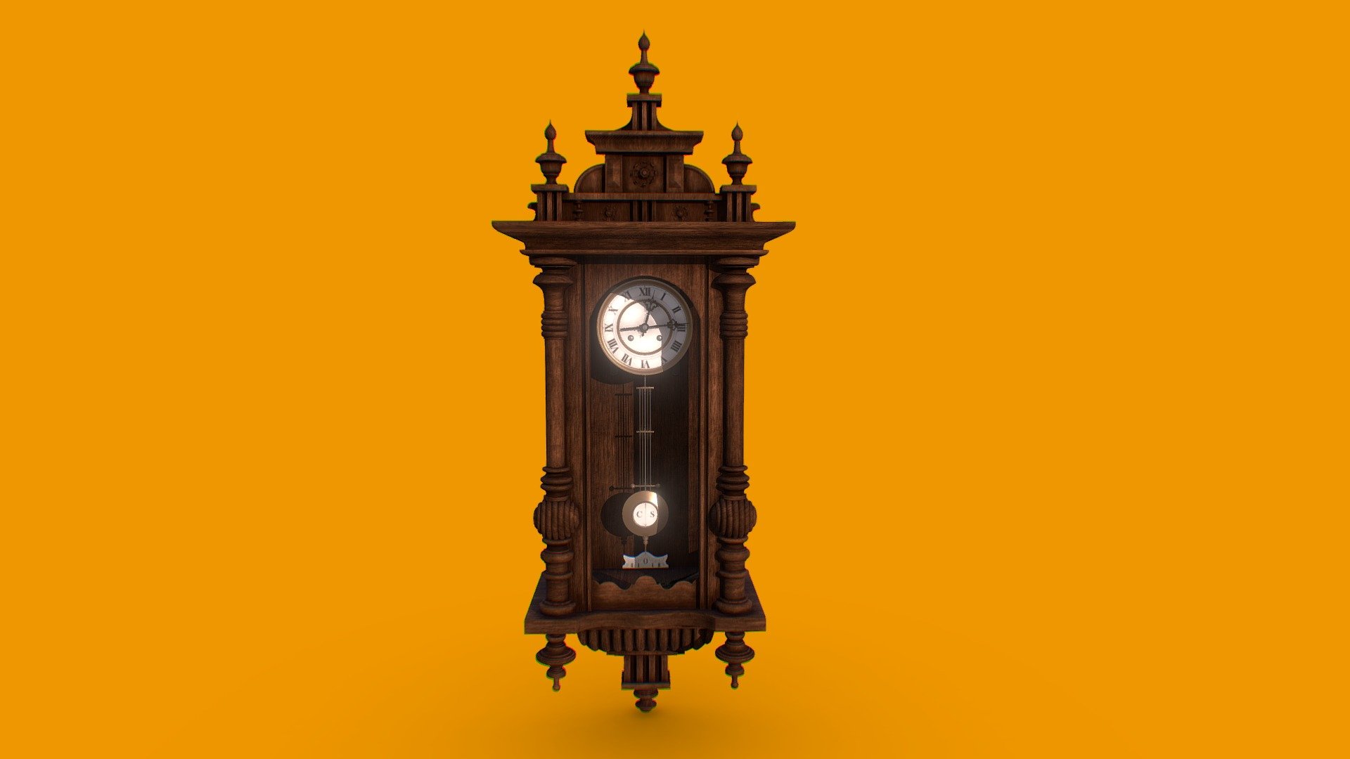 Give us a like if you download it, please.
Follow us on Instagram: https://www.instagram.com/agencia.alterego/

Beautiful hyperrealistic old pendulum clock modeled in 3DS Max to decorate your scene.
Polys: 392.115 - Pendulum Wall Clock - Buy Royalty Free 3D model by Álterego (@alter_ego) 3d model