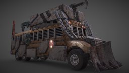 Boss Cool bus bus, boss, schoolbus, game, vehicle, lowpoly, bust, car