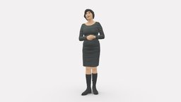 Girl Tunic And Boots 0508 style, people, fashion, clothes, boots, miniatures, realistic, woman, tunic, character, 3dprint, model