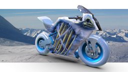 Wight Motorcycle bike, gore, dead, got, motorcycle, undead, ktm, gameofthrones, thrones, organs, tendons, ktmrc8r, game, blender3d, skull, blue, viskon, of, bones
