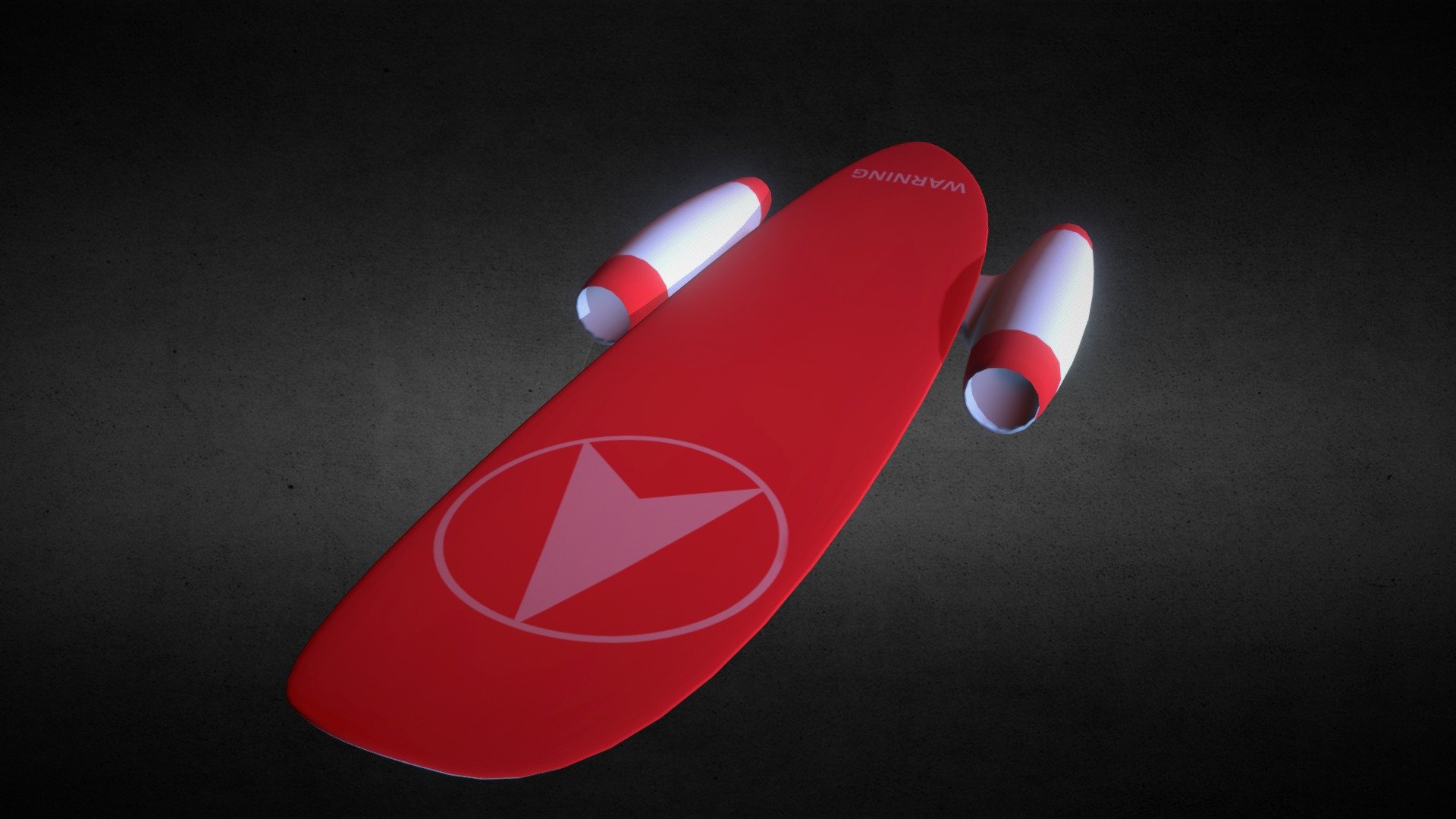 Rocket power skateboard. Teenagers dream :) - Sci-Fi Skateboard - 3D model by gooofartist 3d model