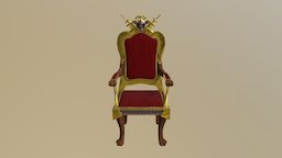 King Arthurs Throne throne, furniture, kingarthur, knightsoftheroundtable, chair, knight