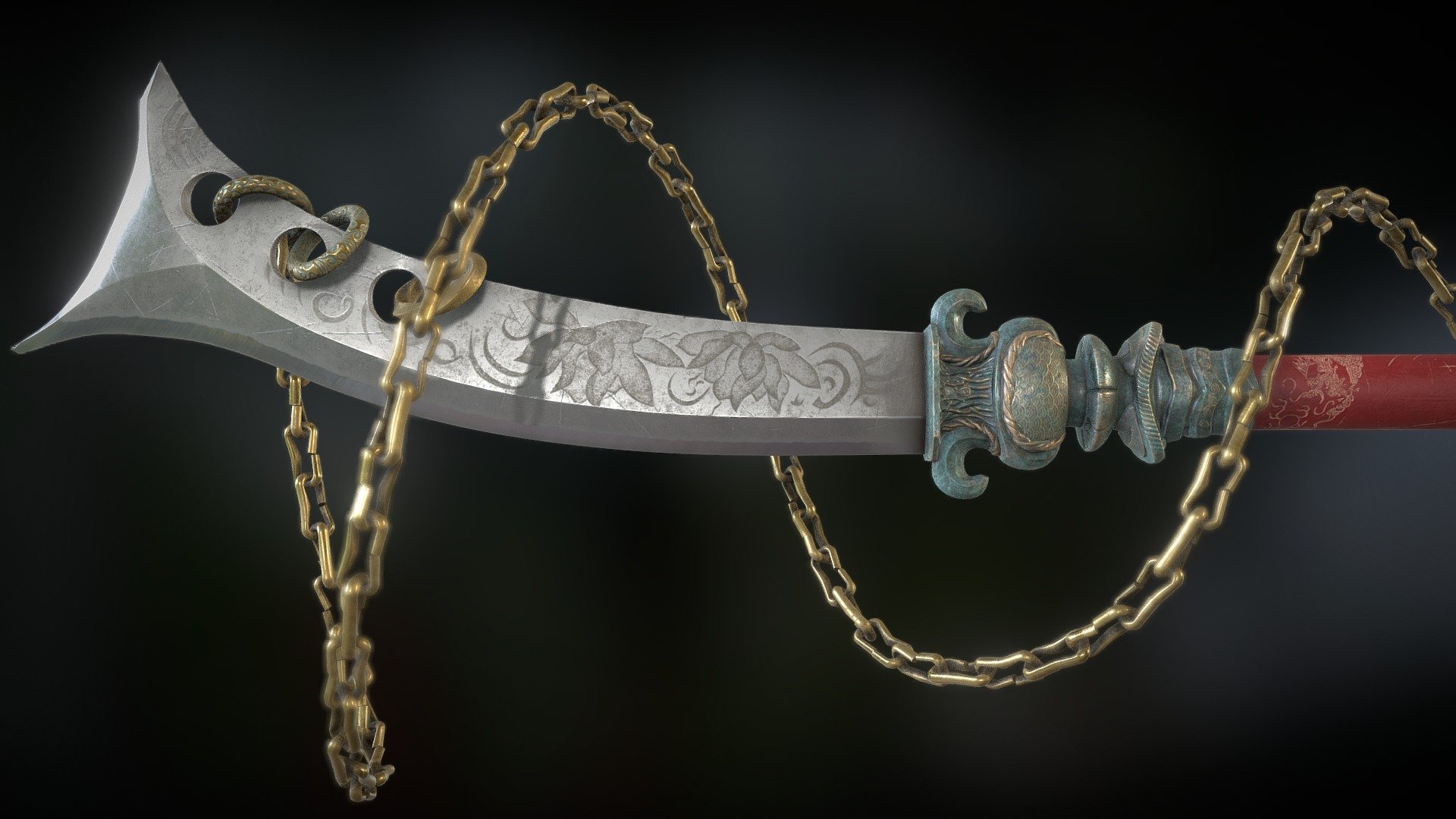 This is one of three props I created for the Artstation Challenge &lsquo;Feudal Japan: the Shogunate' (15oct - 3dec 2018).
Concept by Enrico Camerra.
Modeled in Blender and Zbrush and textured in Substance Painter.
Link to my contest submission: https://bit.ly/2PIvspm - ArtstationContest FeudalJapan-WARLORD NAGINATA - 3D model by MASMO (@massimo.caggese) 3d model