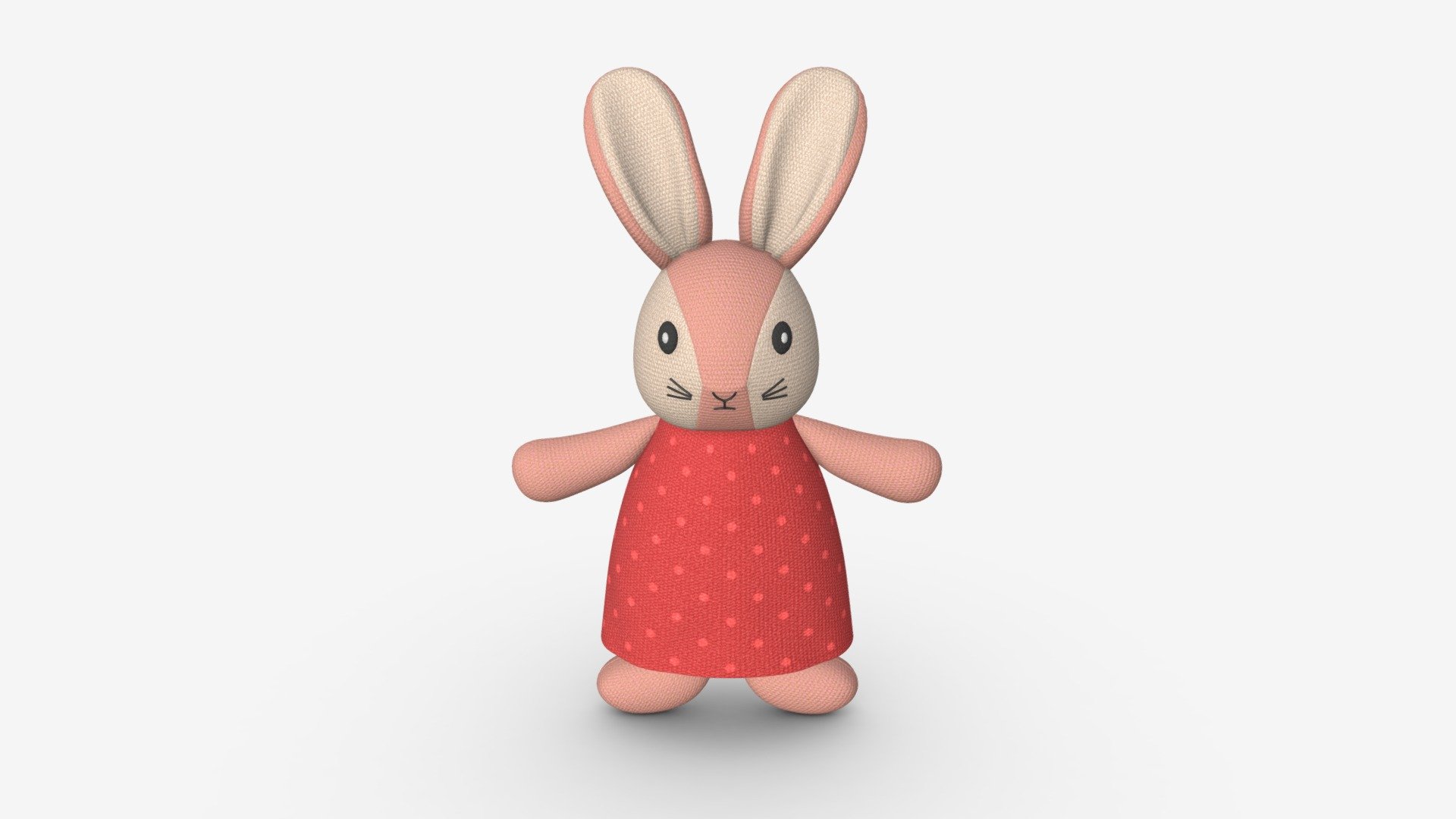Bunny toy girl - Buy Royalty Free 3D model by HQ3DMOD (@AivisAstics) 3d model
