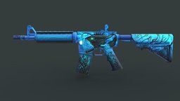 M4A4 | Melanic Abyssal counter-strike-global-offensive, steam-workshop