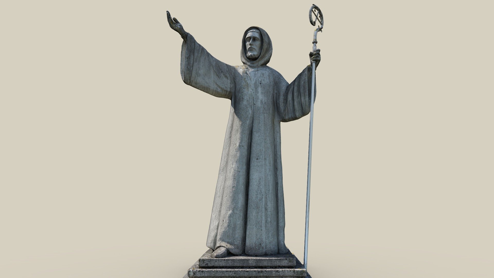 Statue of Saint Bernard in front of Lilienfeld Abbey. The monument was donated by the &ldquo;Advent in Lilienfeld