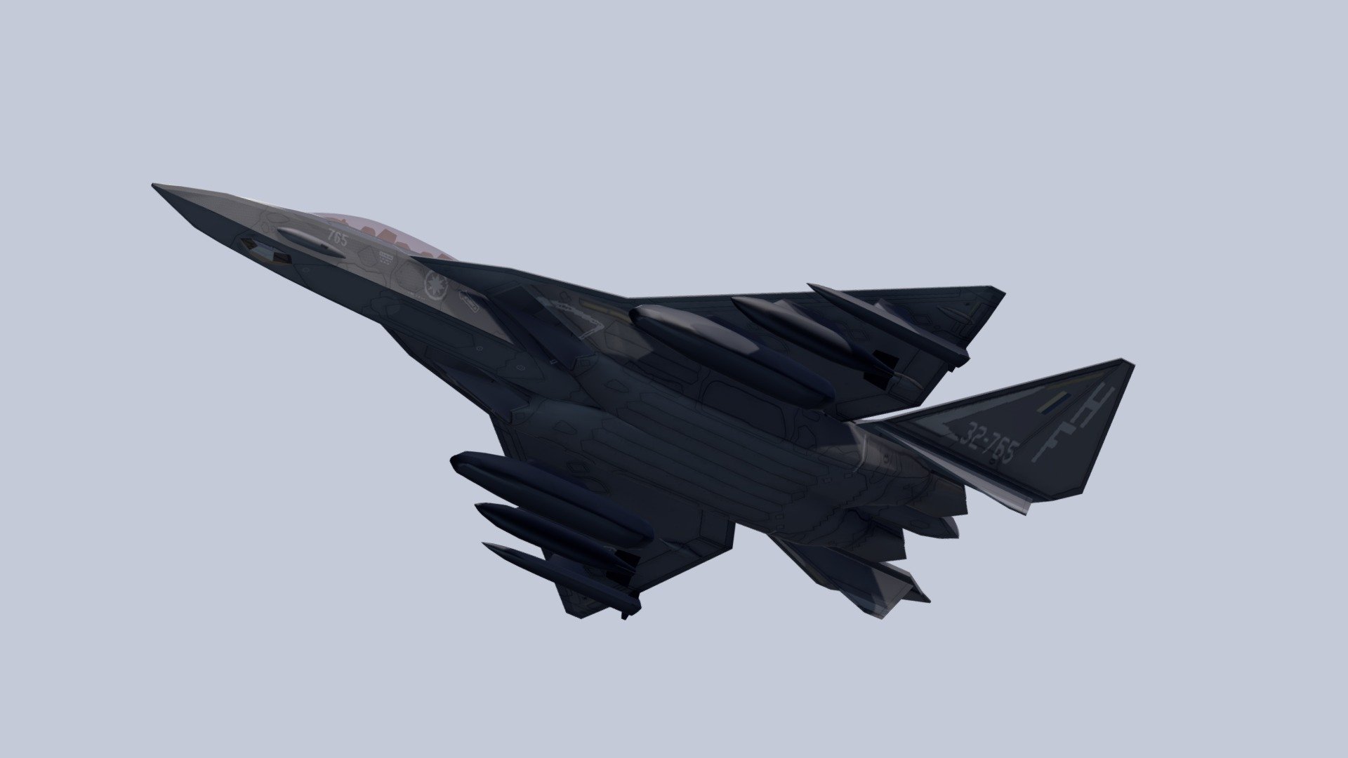 F/A-44E "Aruval" Stealth Fighter-Bomber - Buy Royalty Free 3D model by 2 3 1 2 2 5 (@231225) 3d model