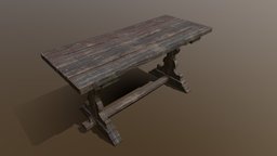 Elegant Medieval Table wooden, medieval, used, furniture, table, old, elegant, wood