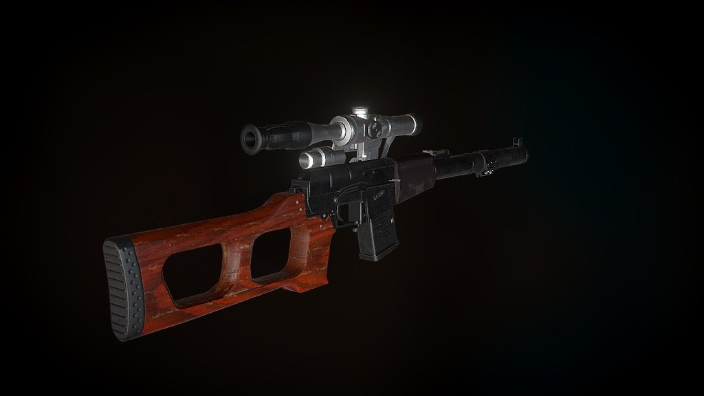 Personal work game model of the weapon VSS &ldquo;Vintorez