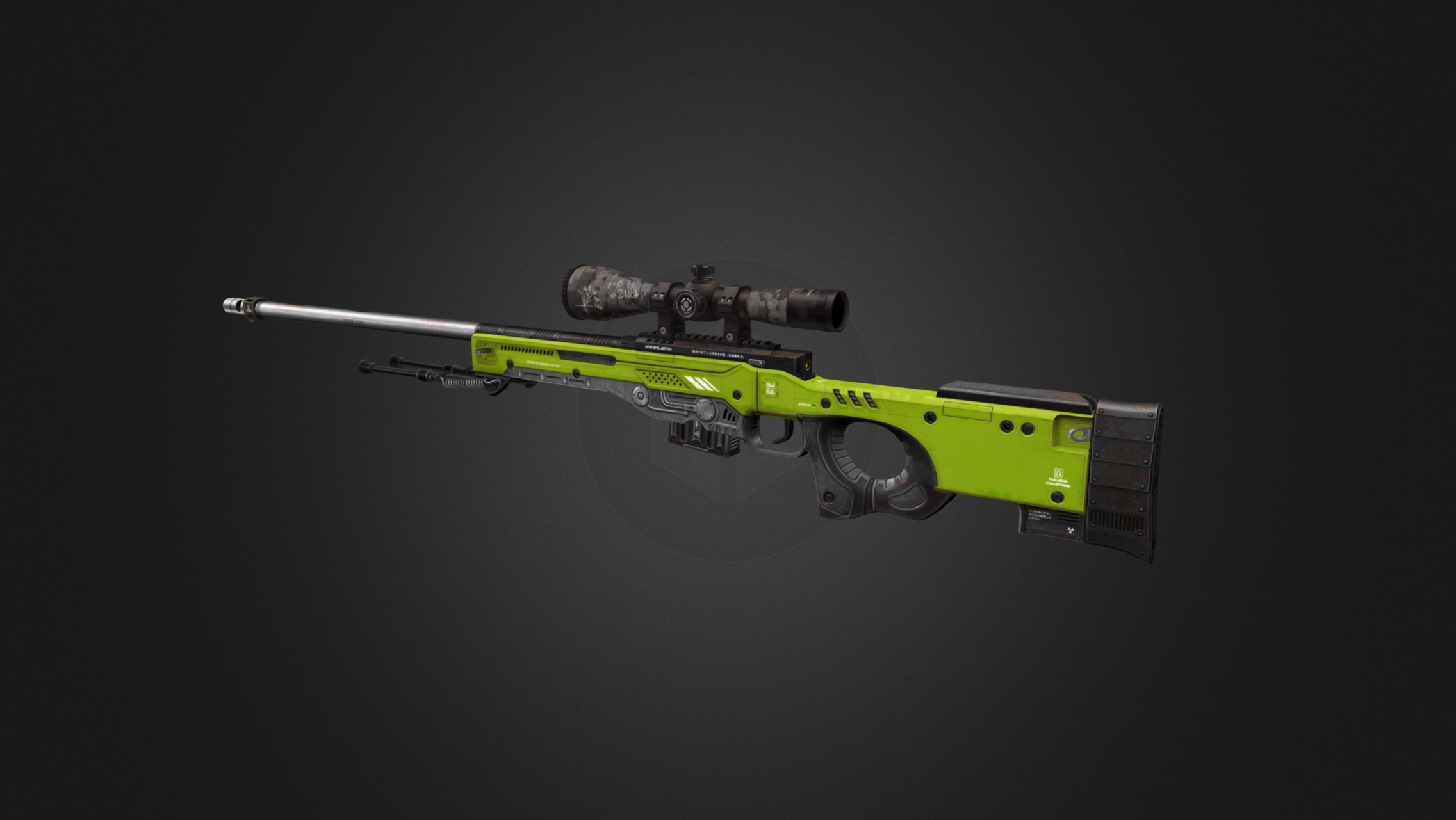 Scifiish Rendition of the AWP for CSGO (Green) - AWP | Annihilator Green - 3D model by emucustoms 3d model