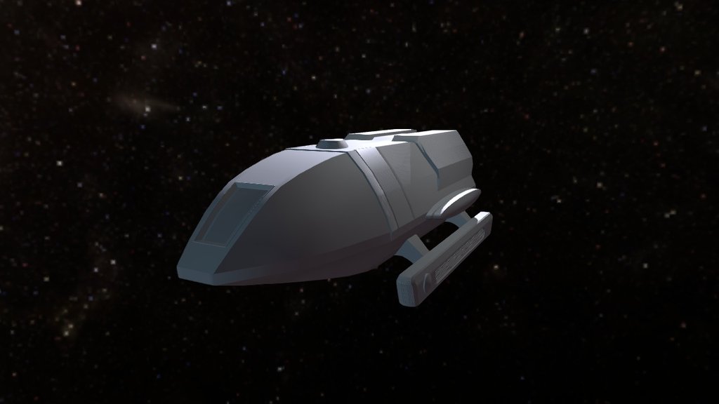 Fan-made Galileo 5 Type from Star Trek that I made using 3DS Max  - Star Trek Galileo Type 5 Shuttle Craft - 3D model by Chris Amarello (@eurrsk) 3d model