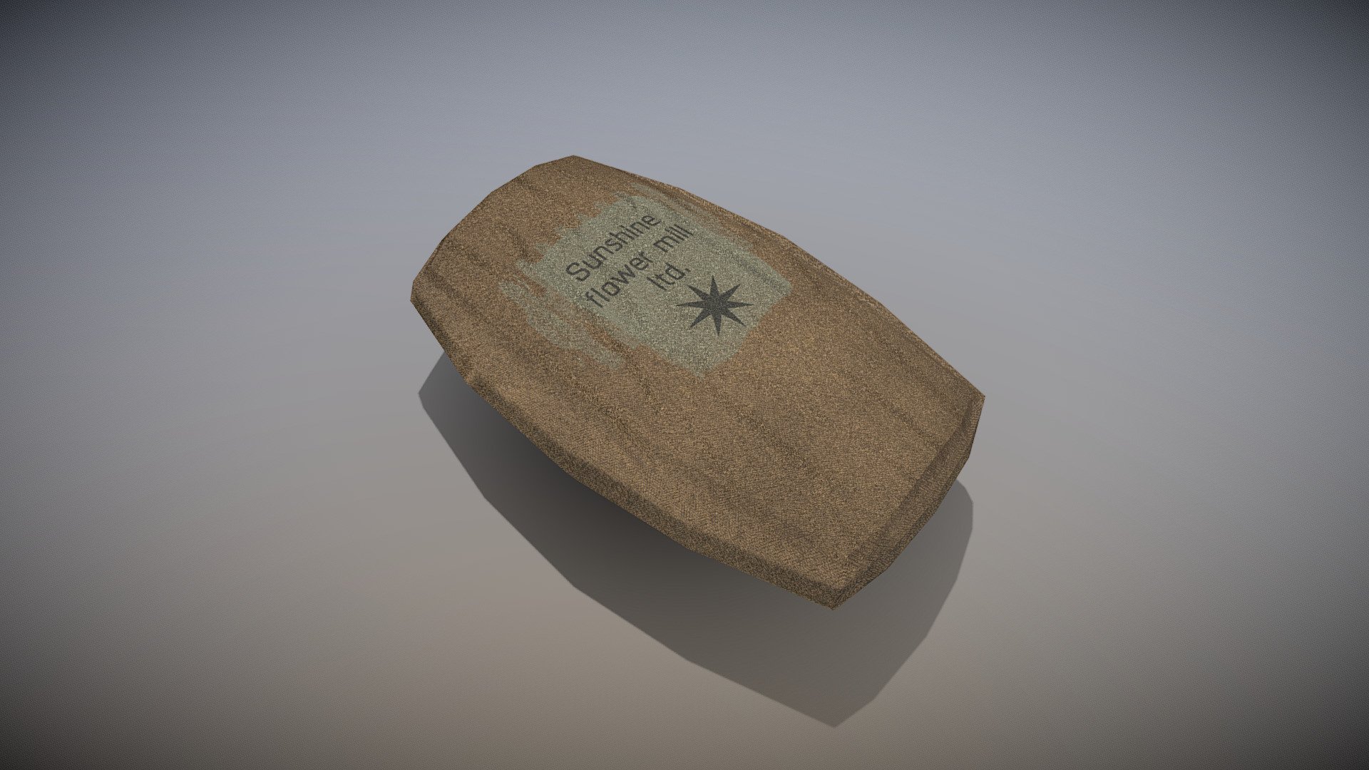 scene prop, pickup, resource&hellip; whatever its a sack with flour - Sack Of Flour (Updated once) - Download Free 3D model by Thunder (@thunderpwn) 3d model