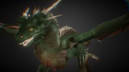 Dragón Definitivo Bosque forest, full, animals, complete, rig, ready, thunder, reading, fire, motion, posion, readyforgame, ready-to-use, free, dragon, motion-path