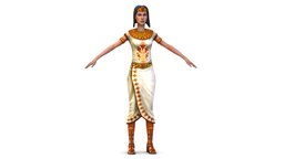Young Girl dressed Egyptian Priestess