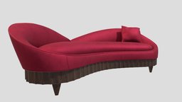 Red Heart Sofa sofa-3d-model, productvisualization, noai, modernliving
