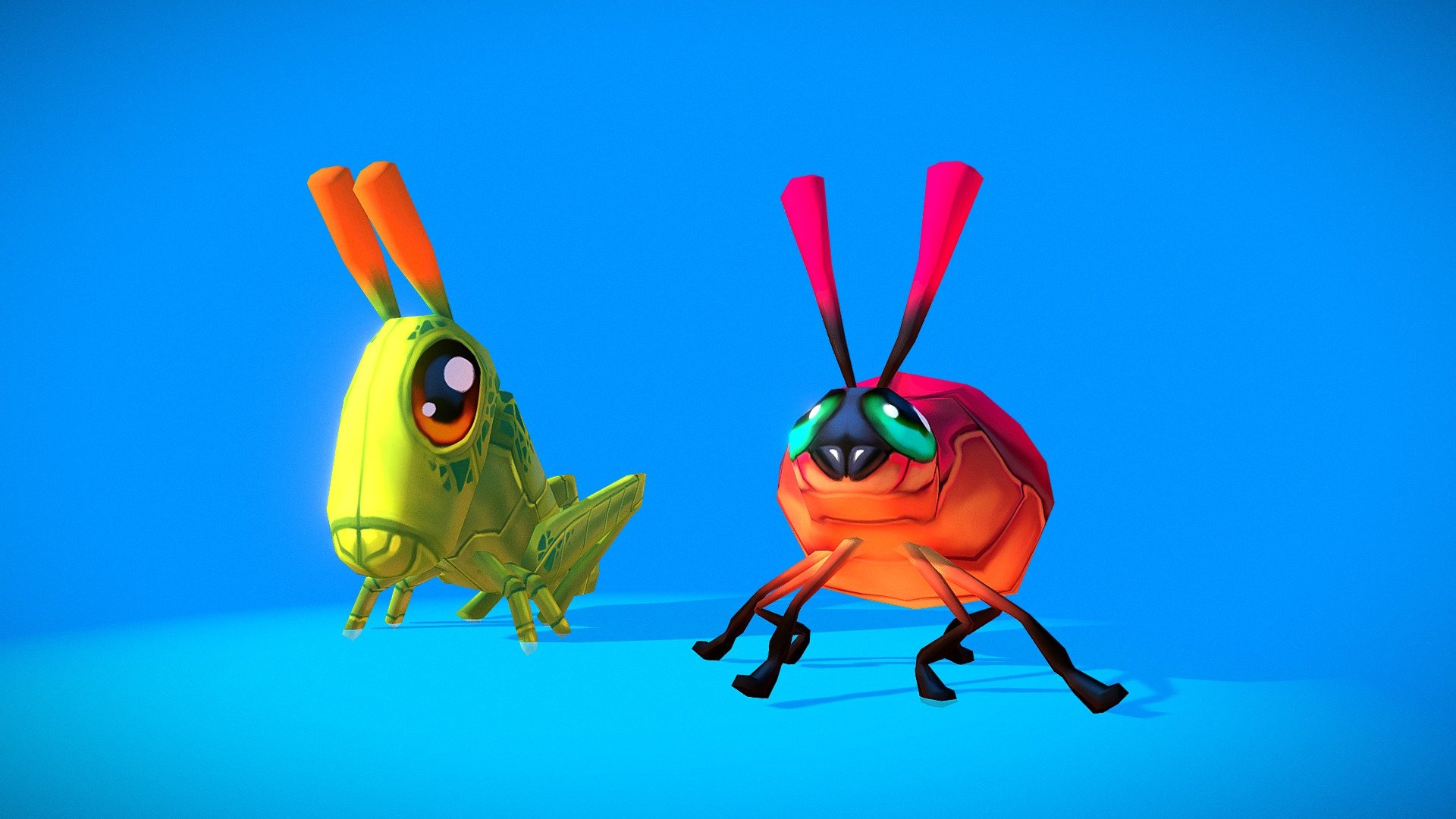 Conheçam Mini Grilo e  Besouríneo. :)

blender
handpaintend - Little Insects - Strongberry Game - 3D model by Guilherme Freitas (@brushrush) 3d model