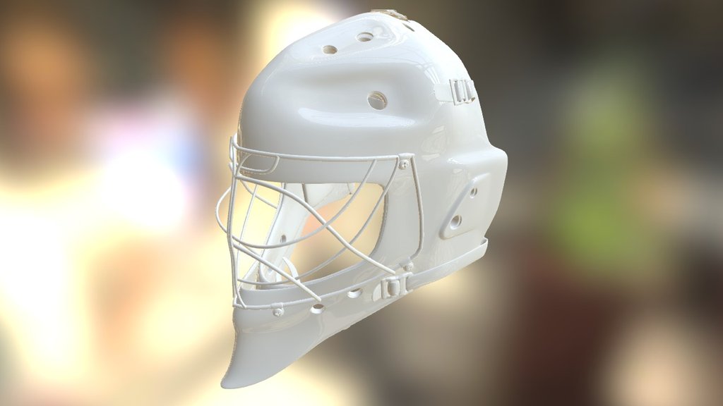 High Poly Hockey Goalie Helmet - 3D model by ignace 3d model