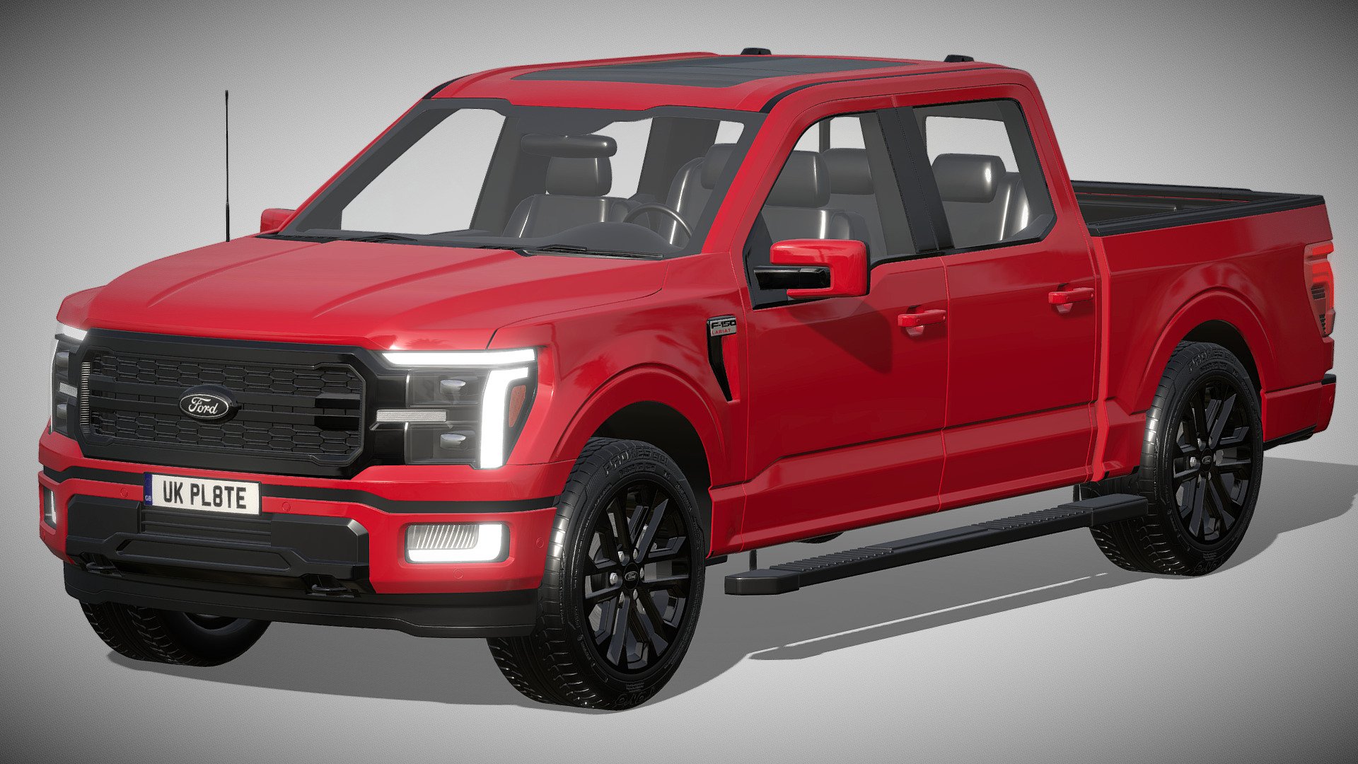 Ford F-150 LARIAT 2024

https://www.ford.com/trucks/f150/2024/

Clean geometry Light weight model, yet completely detailed for HI-Res renders. Use for movies, Advertisements or games

Corona render and materials

All textures include in *.rar files

Lighting setup is not included in the file! - Ford F-150 LARIAT 2024 - Buy Royalty Free 3D model by zifir3d 3d model
