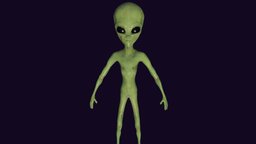 Realistic Alien Lowpoly universe, unreal, ufo, extraterrestre, astronaut, realistic, alien, spacesuit, character, game, blender, lowpoly, creature, free, rigged, space, spaceship
