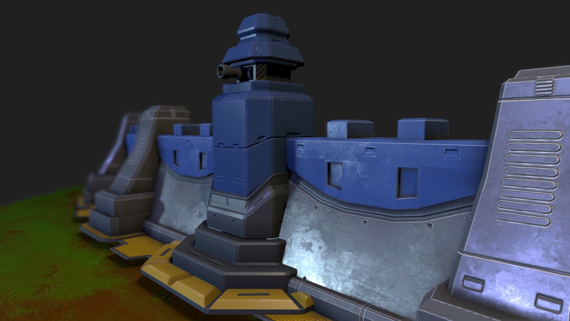 If you like tower defense games ore games like dota and Blizzard's Heroes of the Storm then this model is for you.  The components are subdivided into pieces so that you can tailor the model to your liking as well as create your own unique animations for your project using the modular structure 3d model
