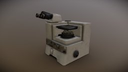 Desert Military Kit: Metallographic Microscope microscope, painted, ubisoft, science, substance-designer, 2017, nxt, substance, unity, unity3d, blender, pbr, blender3d, substance-painter
