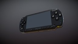 Portable PlayStation videogame, playstation, sony, psp, lowpoly, handheld-console, portabl