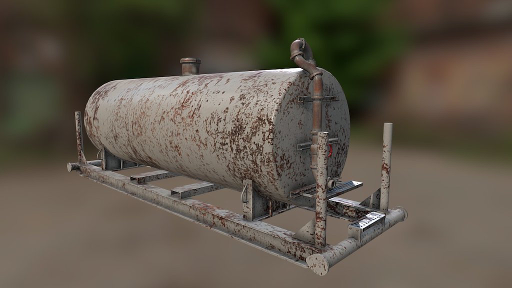 Game asset for a game I’m working on. Modelled in Blender and textured using Quixel 2.0 - Fuel Tank - 3D model by Cristian Iordache (@christian-mg) 3d model