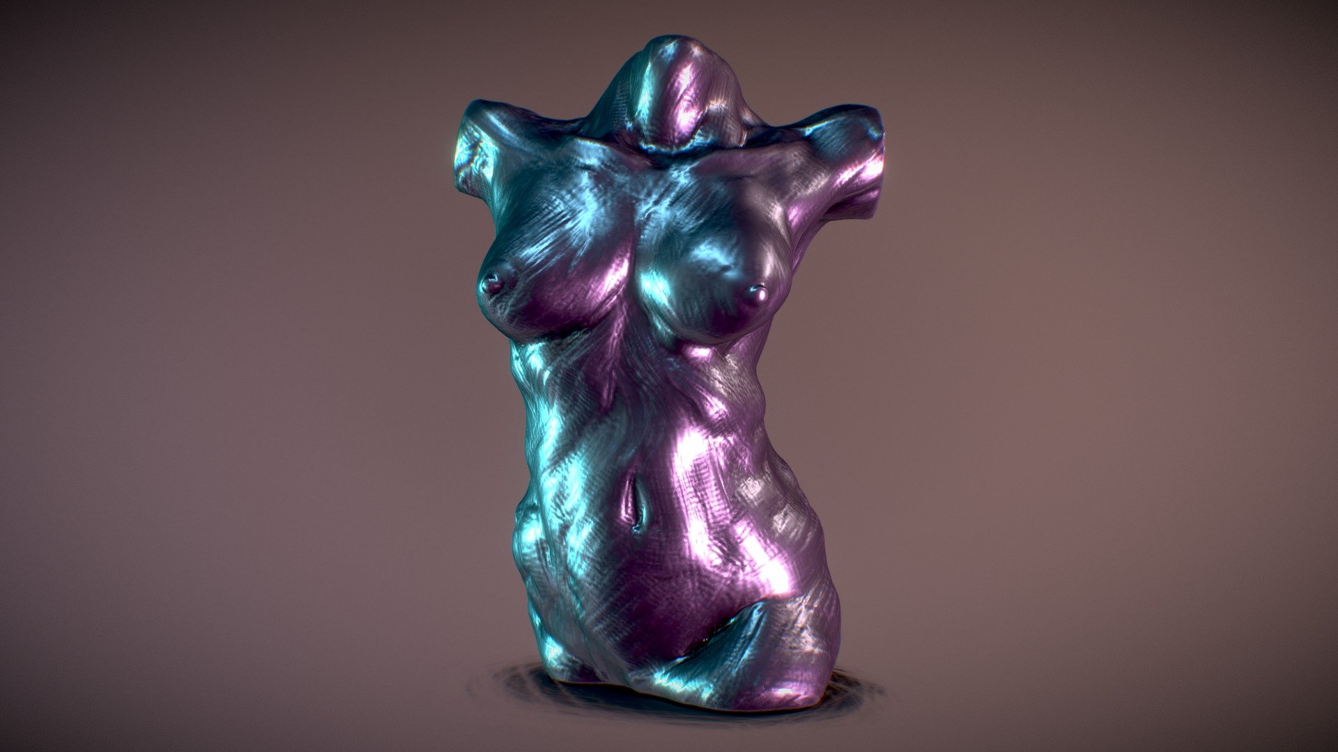 ≈55minutes
timelapse video here : https://youtu.be/7178uSglTmM
See you tomorrow !
 - SculptJanuary Day 29 : Female Torso - 3D model by redkaratz 3d model