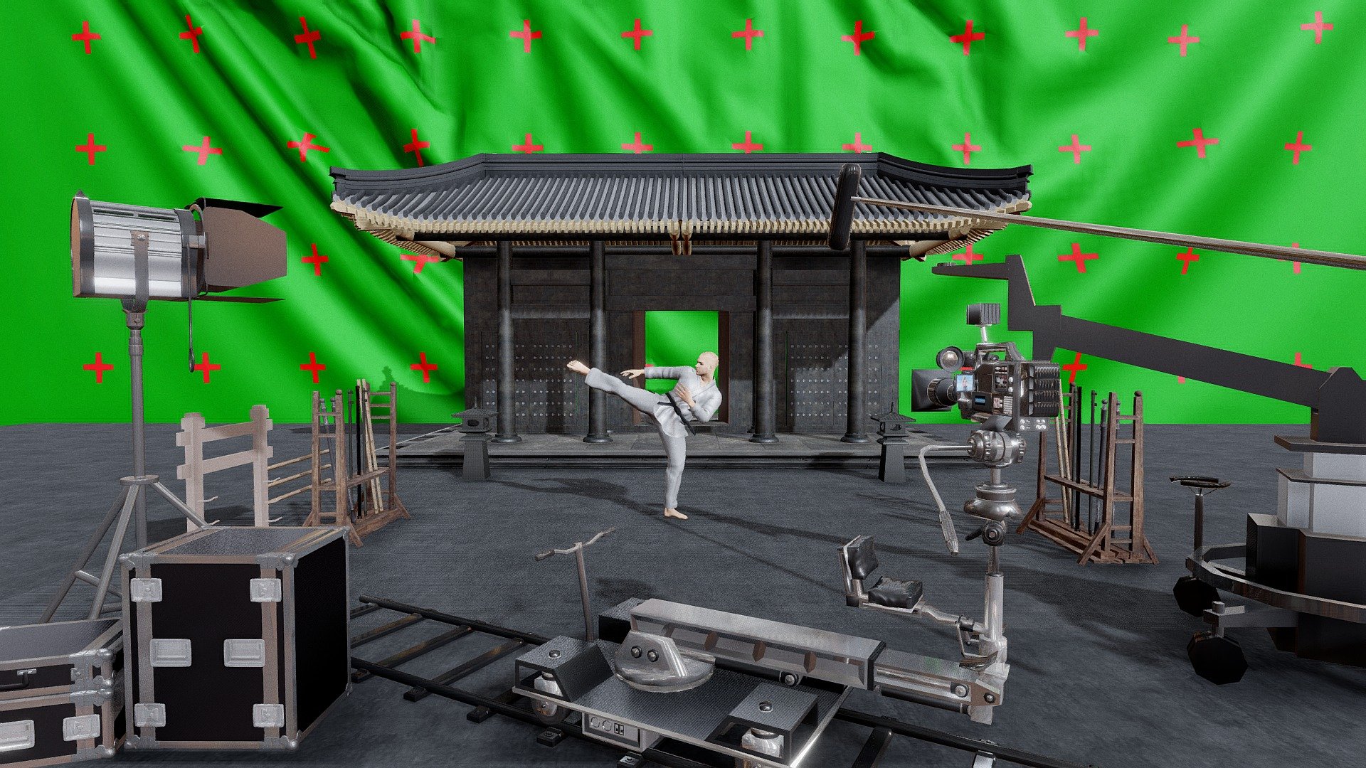 There are some difficult moves in kungfu. But if you don't give up and practice regularly with proper guidance you can learn it faster 3d model