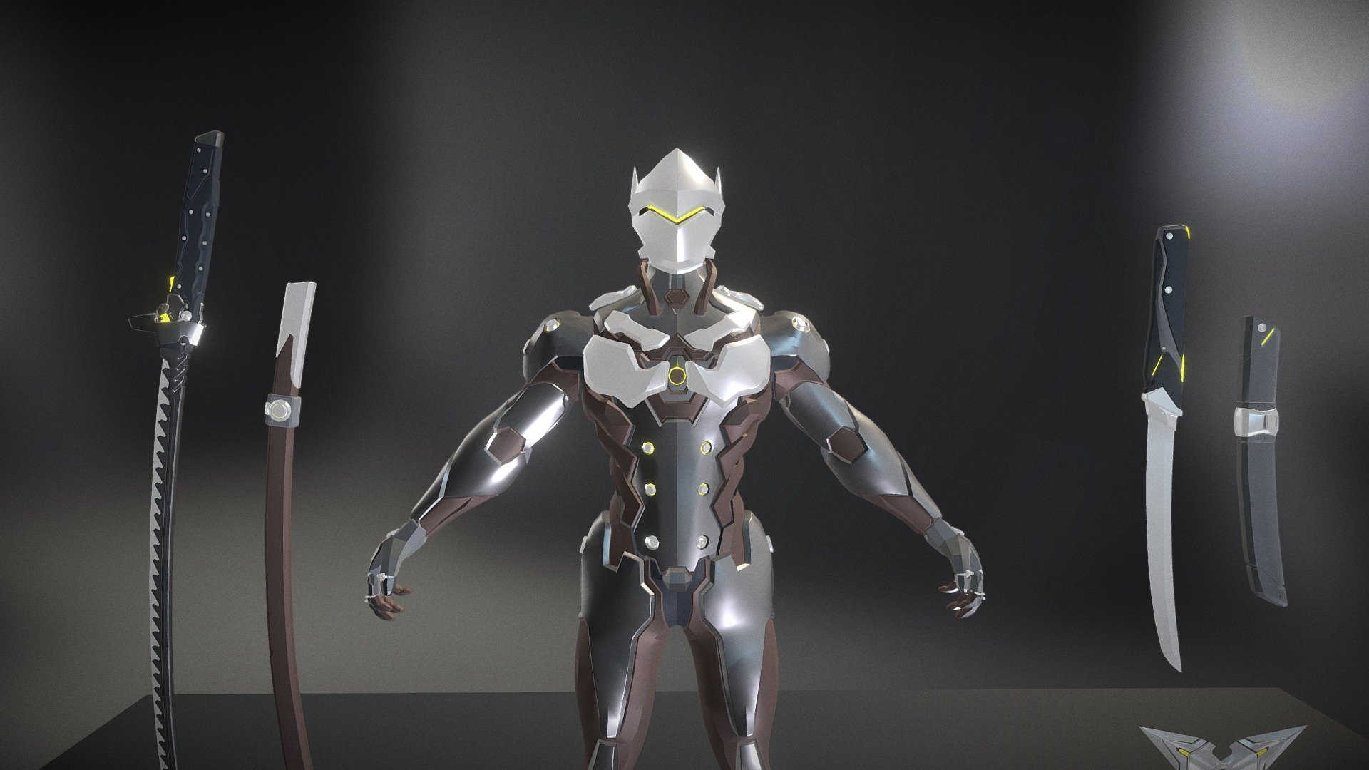 Being inspired by Overwatch game, I made a model of Genji, one of my favorite Overwatch characters. There’re still some flaws here and there, it will be very appreciated if you help me perfecting it. Thank you so much!
Please notice that this model haven't have Uv Mapping yet!! - 3D Character Model: Genji - Overwatch 3d model