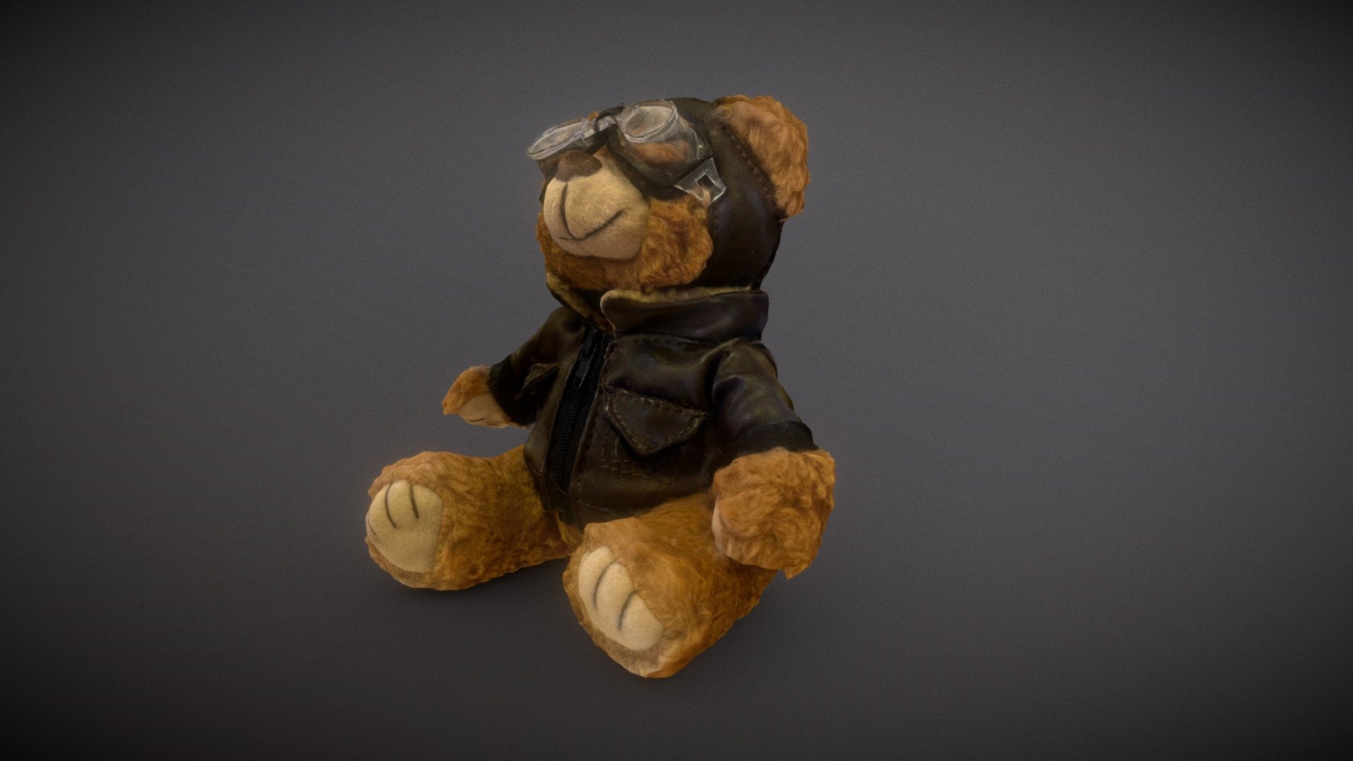 Teddy bear scanning model, adventurer bear 3d model