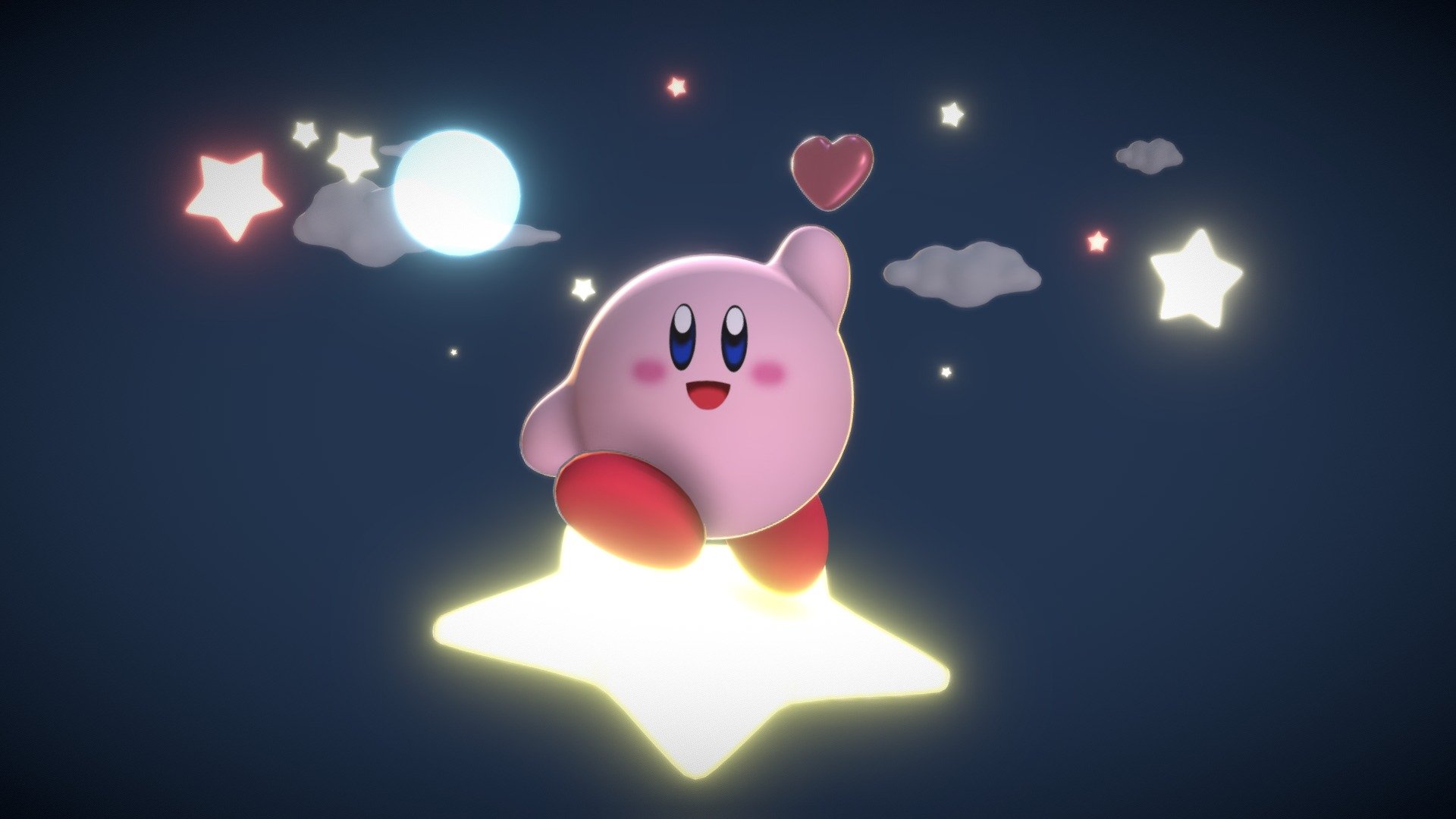 In these difficult times, kirby is here for a little bit of sweetness and cuteness. It's necessary!

First upload ever on Sketchfab, never had the guts before.

So I started with a really simple model, made with blender.

Sorry for the bad model inspection experience, I did it at 4am and tested some new remesh add-on on it, so it's not clean at all.


Instagram: maiku_tokui

Twitter: maiku_tokui

Give me some feedback! - KIRBY(Coeur-by) One Life - 3D model by MAIKU (@maiku.tokui) 3d model