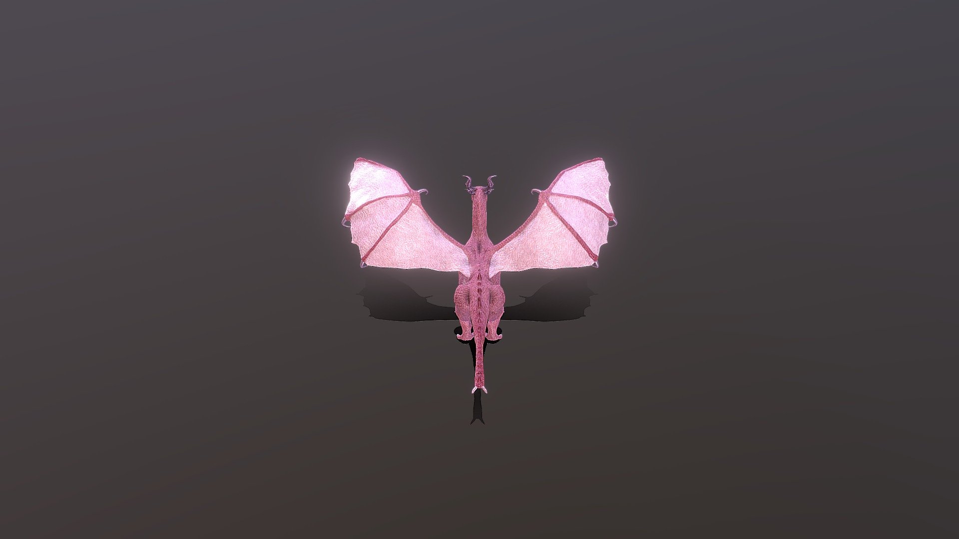 pink temple dragon - Low Dragon - Download Free 3D model by smcknight 3d model