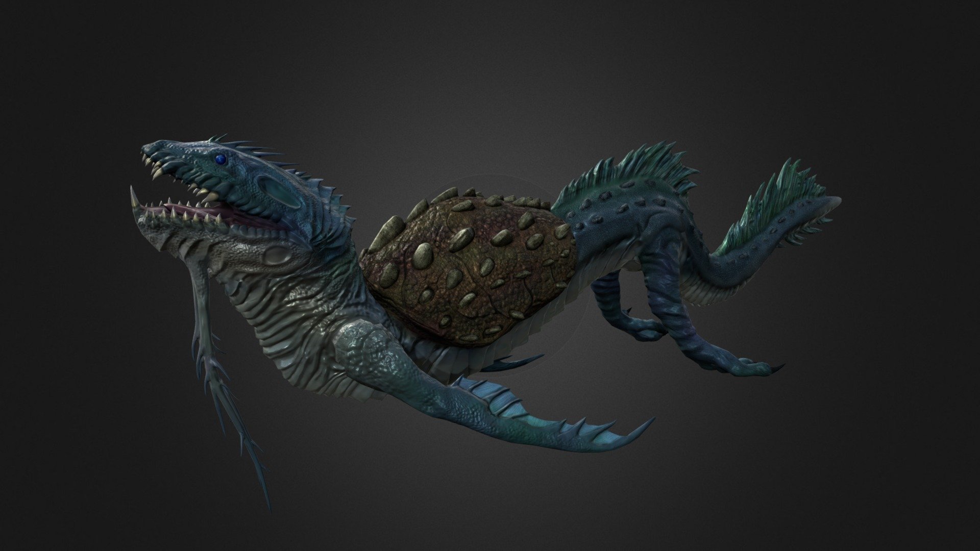 This is Seasil. I had 3 weeks to create him. He is modeled in modo, sculpt in zbrush and textured in photoshop.

Concept art by Elden Ardiente -http://ldn-rdnt.deviantart.com/art/Sea-Monsters-160481743

Also my website http://lawlordp.wix.com/milantiquestudios - Seasil The Sea Monster - 3D model by Milantique (@lawlordp) 3d model