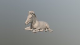 Cute Horse cute, sculpting, horses, cutegirl, fole, photogrammetry, horse, 3dmodel
