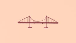 Golden Gate Bridge Textured