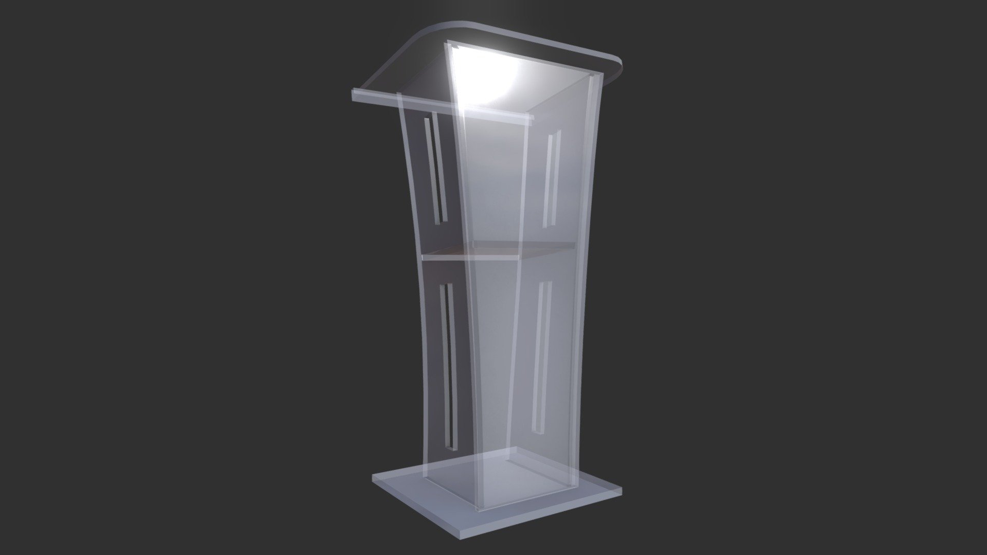 This is a 3D model of a Long Glass Pulpit


Made in Blender 2.9x (Cycles Materials) and Rendering Cycles.
Main rendering made in Blender 2.9 + Cycles using some HDR Environment * Textures Images for lighting which is NOT provided in the package!

What does this package include?


3D Modeling of a Long Glass Pulpit
2K and 4K Textures (Normal Map, Roughness, Ambient Occlusion) 

Important notes


File format included - (Blend, FBX, OBJ, MTL)
Texture size -  2K and 4K 
Uvs non - overlapping
Polygon: Quads
Centered at 0,0,0

In some formats may be needed to reassign textures and add HDR Environment Textures Images for lighting.
Not lights include 
Renders preview have not post processing
No special plugin needed to open the scene.

If you like my work, please leave your comment and like, it helps me a lot to create new content.
If you have any questions or changes about colors or another thing, you can contact me at  we3domodel@gmail.com - Long Glass Pulpit - Buy Royalty Free 3D model by We3Do (@giovanny) 3d model